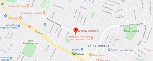 Google Map : Gescom Conseils